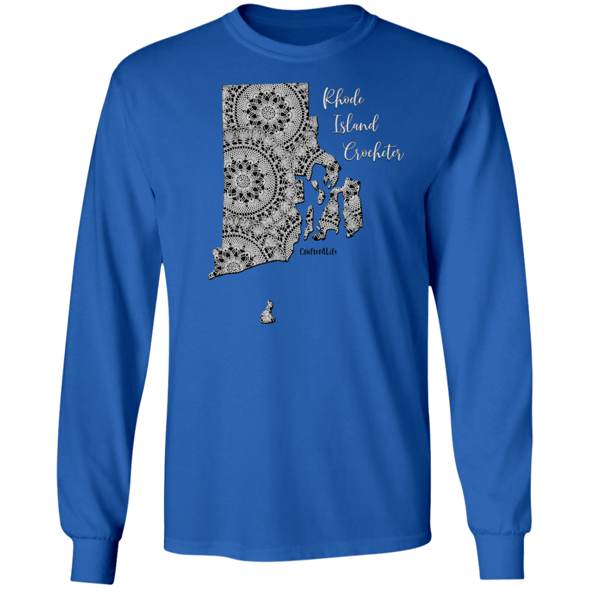 Rhode Island Crocheter LS Ultra Cotton T-Shirt