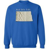 North Dakota Knitter Crewneck Pullover Sweatshirt