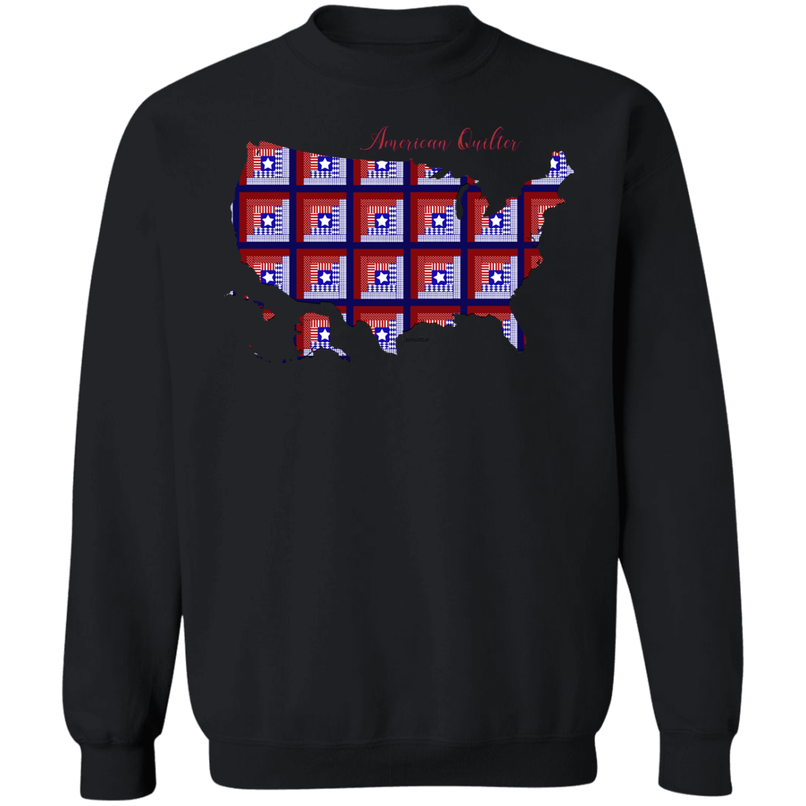American Quilter Crewneck Pullover Sweatshirt