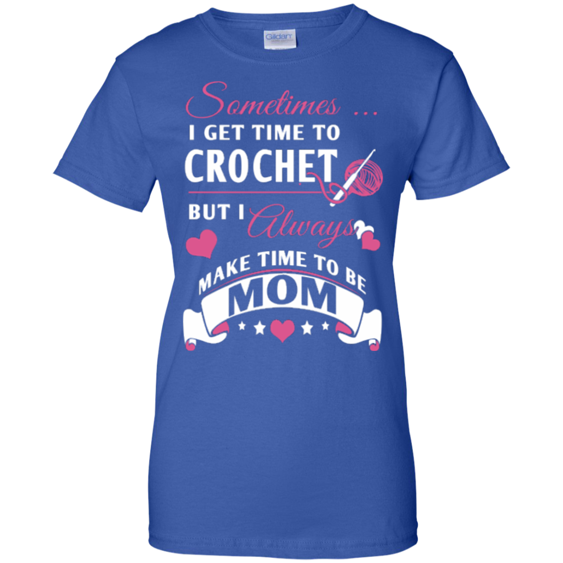 Crochet Mom Ladies Custom 100% Cotton T-Shirt - Crafter4Life - 10