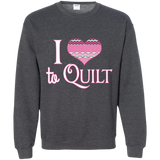 I Heart to Quilt Crewneck Sweatshirts - Crafter4Life - 9
