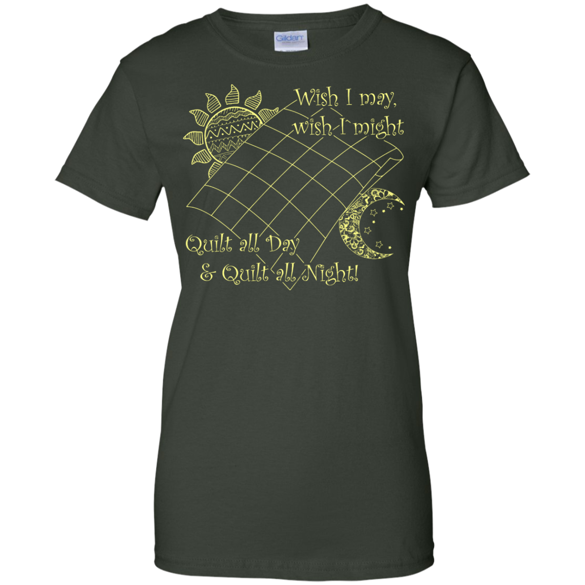 Wish I May Quilt Ladies Custom 100% Cotton T-Shirt - Crafter4Life - 5