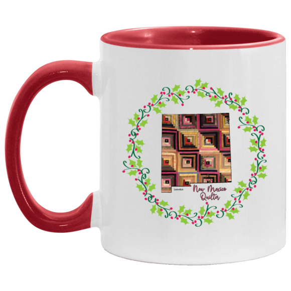 New Mexico Quilter Christmas Accent Mug