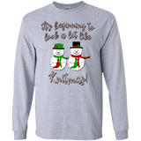 Knitmas Snow Couple LS Ultra Cotton T-Shirt