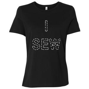 I Sew Ladies Relaxed Jersey Short-Sleeve T-Shirt