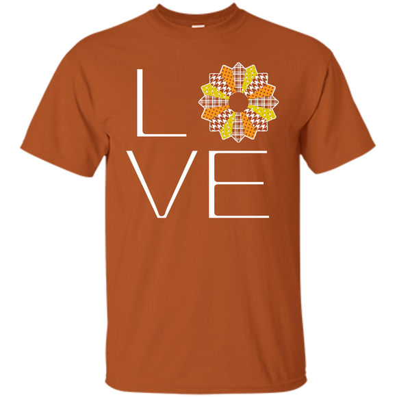 LOVE Quilting (Fall Colors) Custom Ultra Cotton T-Shirt - Crafter4Life - 1