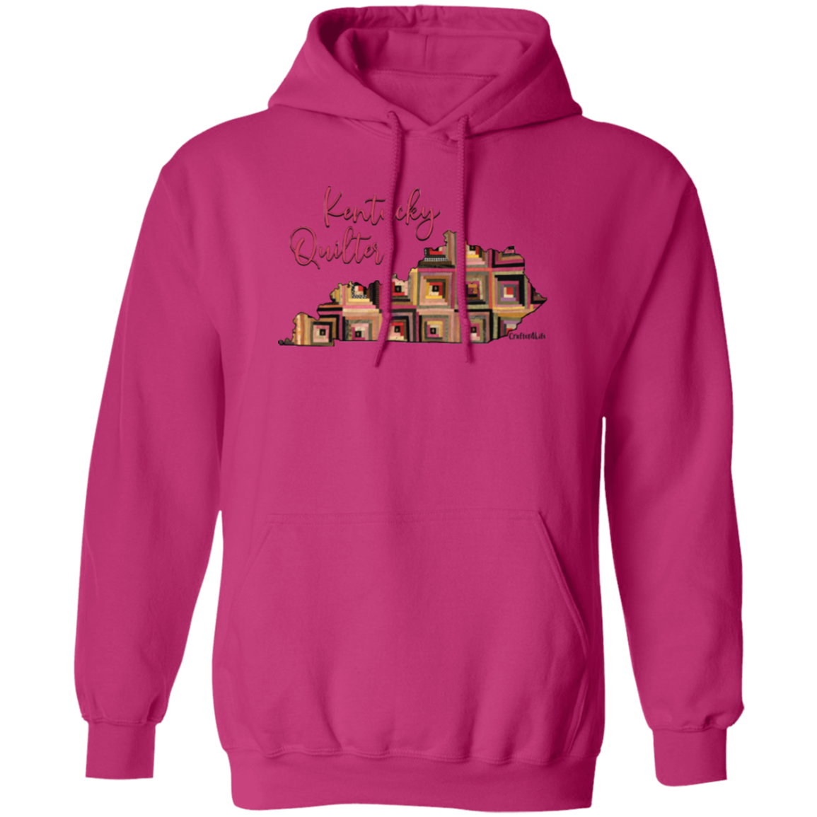 Kentucky Quilter Pullover Hoodie, Gift for Quilting Friends and Family
