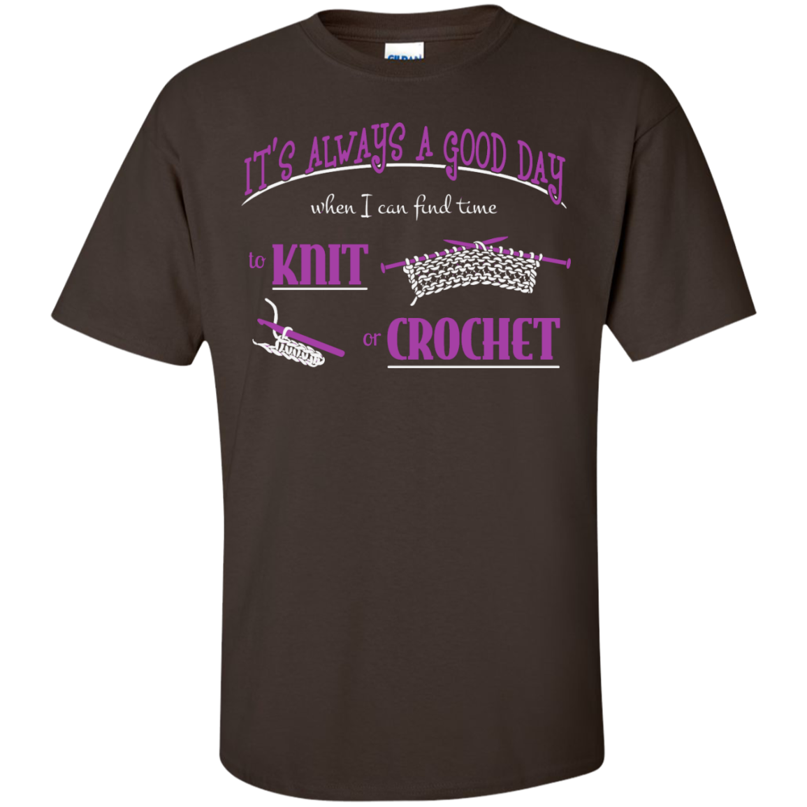 Good Day to Knit or Crochet Men's and Unisex T-Shirts - Crafter4Life - 4