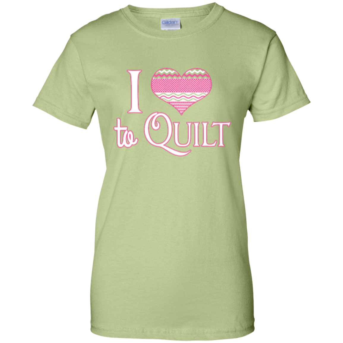 I Heart to Quilt Ladies Custom 100% Cotton T-Shirt - Crafter4Life - 10