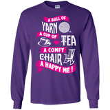 A Ball of Yarn, A Happy Me Long Sleeve Ultra Cotton Tshirt - Crafter4Life - 10