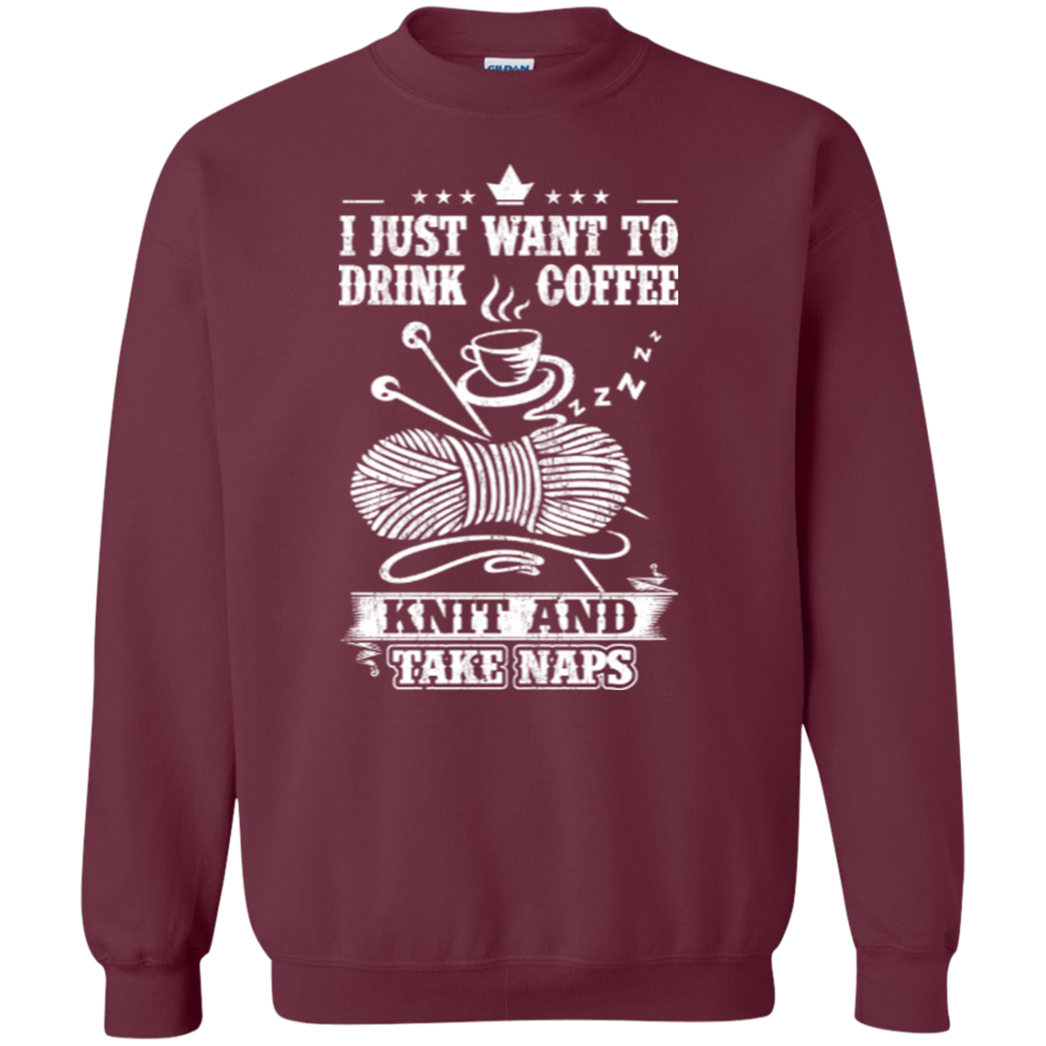 Coffee-Knit-Nap Crewneck Sweatshirt - Crafter4Life - 5