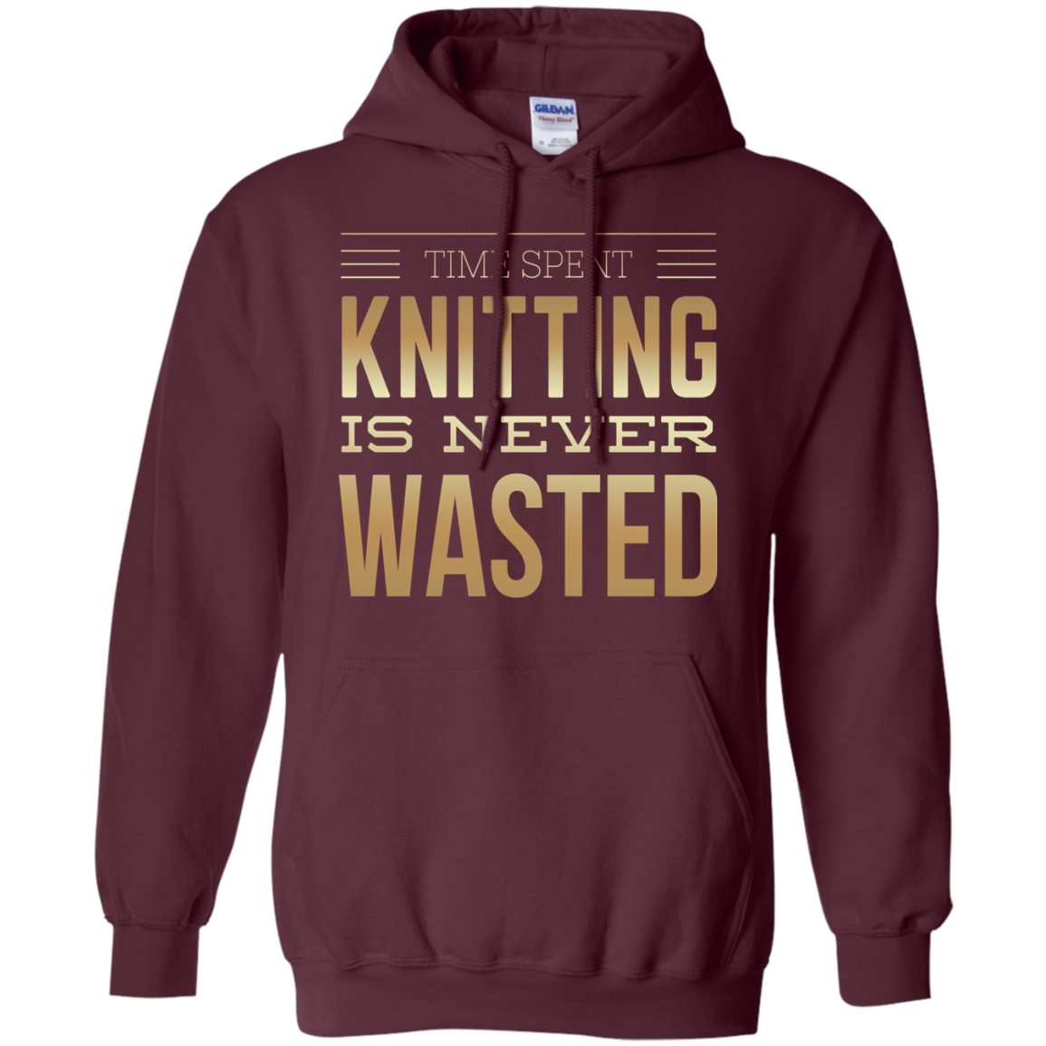 Time Spent Knitting Pullover Hoodies - Crafter4Life - 7