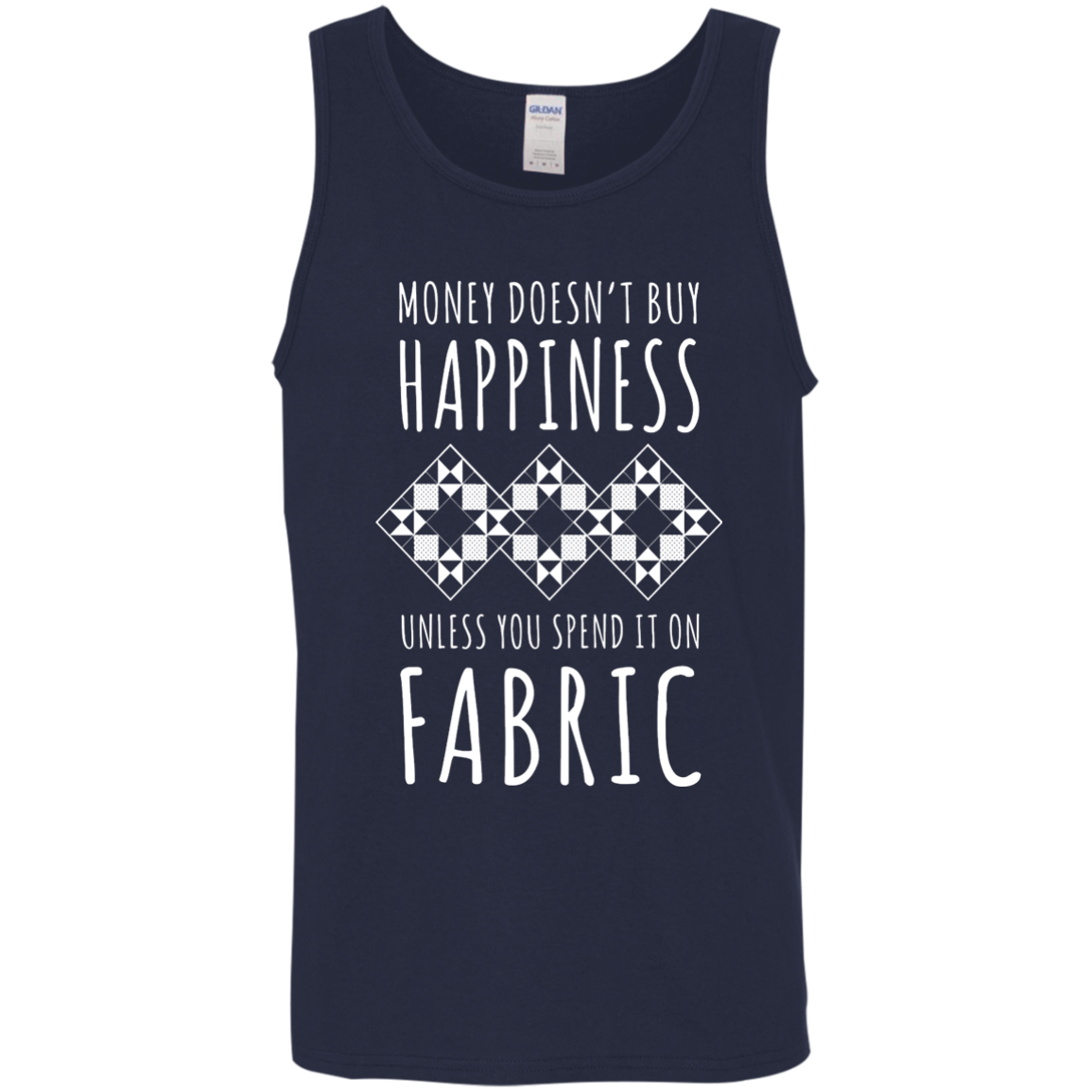 Money Doesn't Buy Happiness (Fabric) Cotton Tank Top