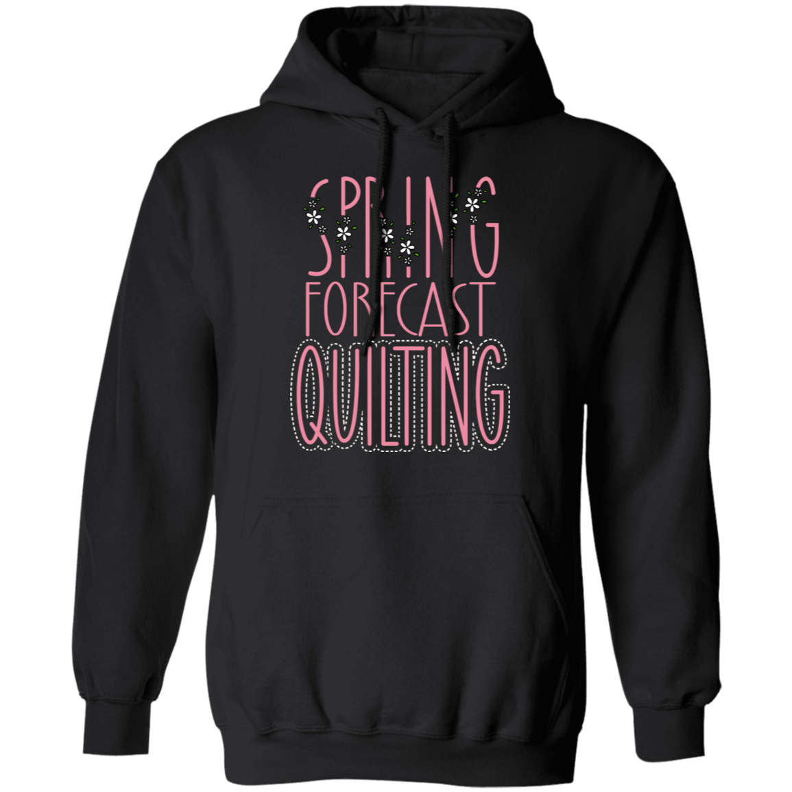 Spring Forecast Quilting Pullover Hoodie