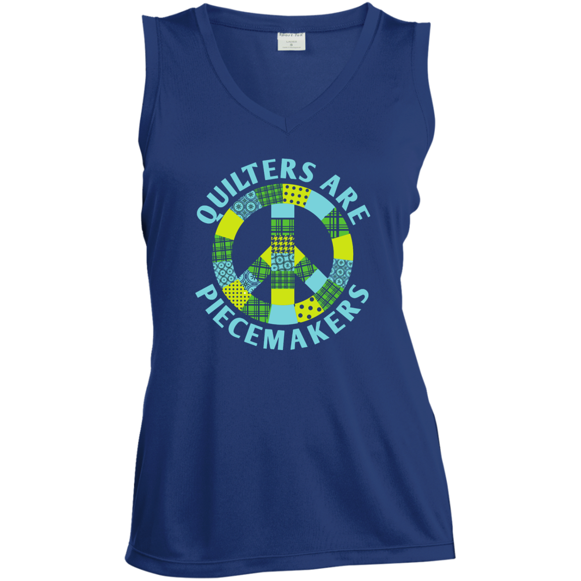 Quilters are Piecemakers Ladies Sleeveless V-Neck - Crafter4Life - 5