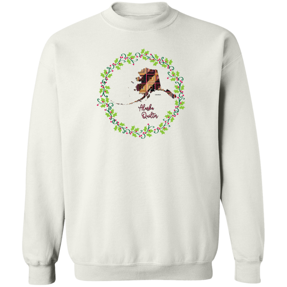 Alaska Quilter Christmas Crewneck Pullover Sweatshirt