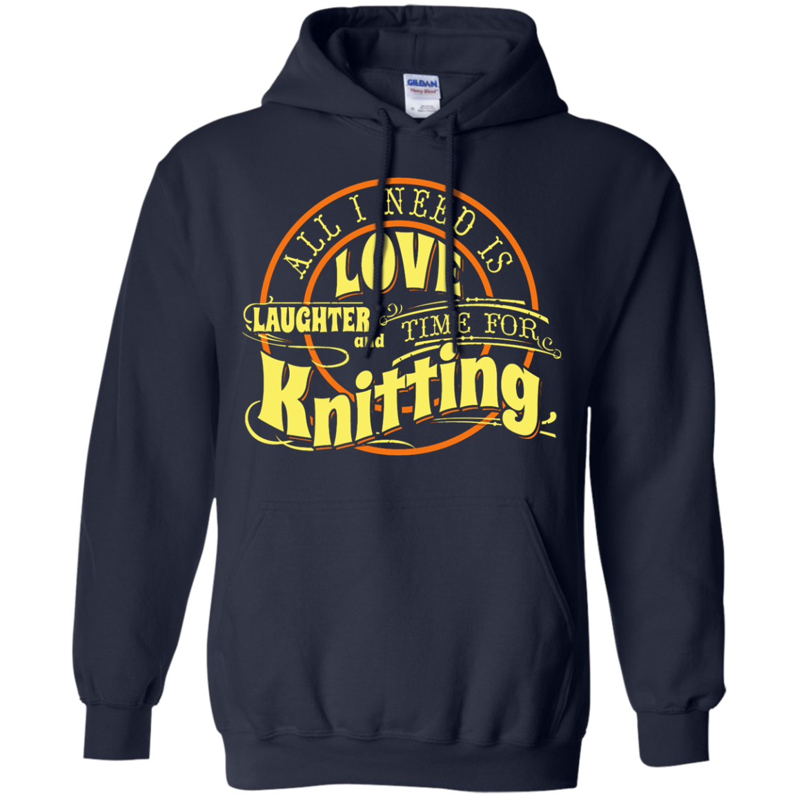 Time for Knitting (yellow) Pullover Hoodies - Crafter4Life - 3