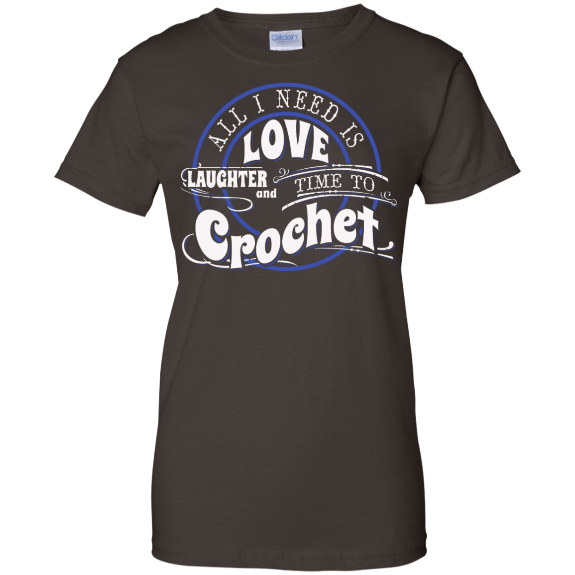 Time to Crochet Ladies Custom 100% Cotton T-Shirt - Crafter4Life - 5
