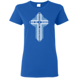 Log Cabin Easter Cross Ladies Shirts