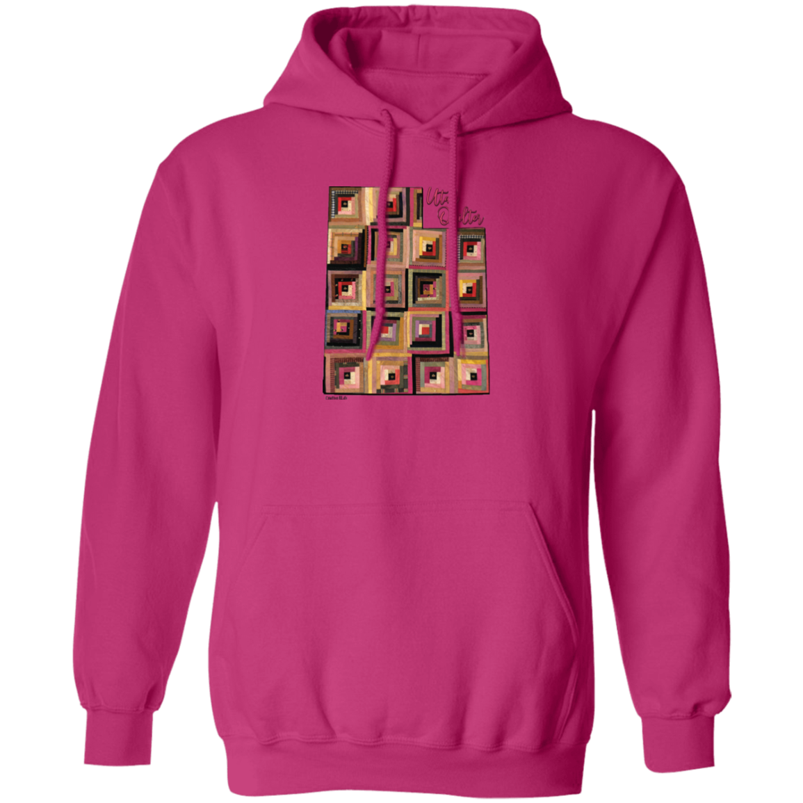 Utah Quilter Pullover Hoodie, Gift for Quilting Friends and Family