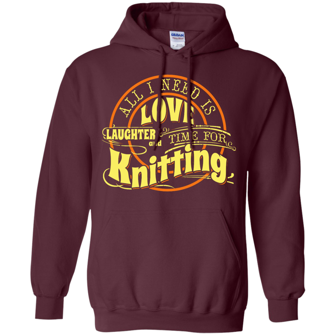 Time for Knitting (yellow) Pullover Hoodies - Crafter4Life - 7
