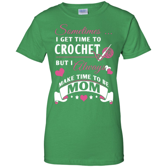 Crochet Mom Ladies Custom 100% Cotton T-Shirt - Crafter4Life - 1