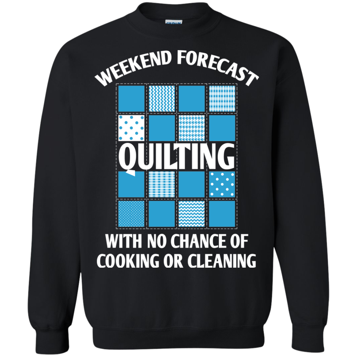 Weekend Forecast Quilting Crewneck Pullover Sweatshirt