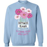 Happiness Blooms with Crafts Crewneck Sweatshirts - Crafter4Life - 6