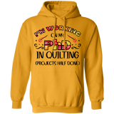 PhD in Quilting Pullover Hoodie