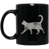 Crochet Cat Black Mugs