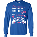 Crochet Mom Long Sleeve Ultra Cotton T-Shirt - Crafter4Life - 1
