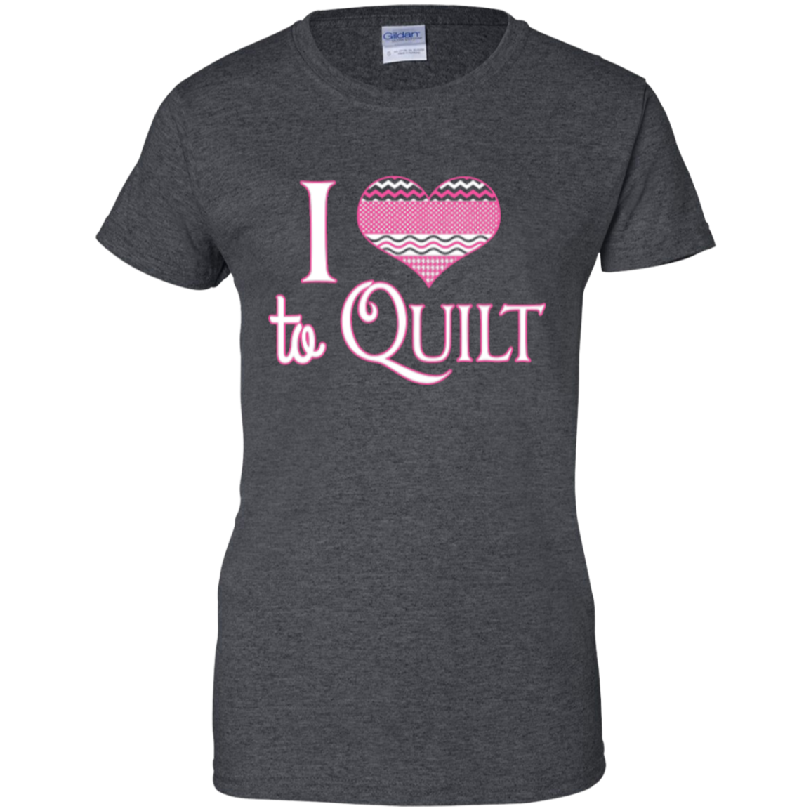 I Heart to Quilt Ladies Custom 100% Cotton T-Shirt - Crafter4Life - 7