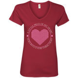 Piece of My Heart (Knit) Ladies V-Neck T-Shirt