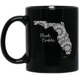 Florida Crocheter Black Mugs