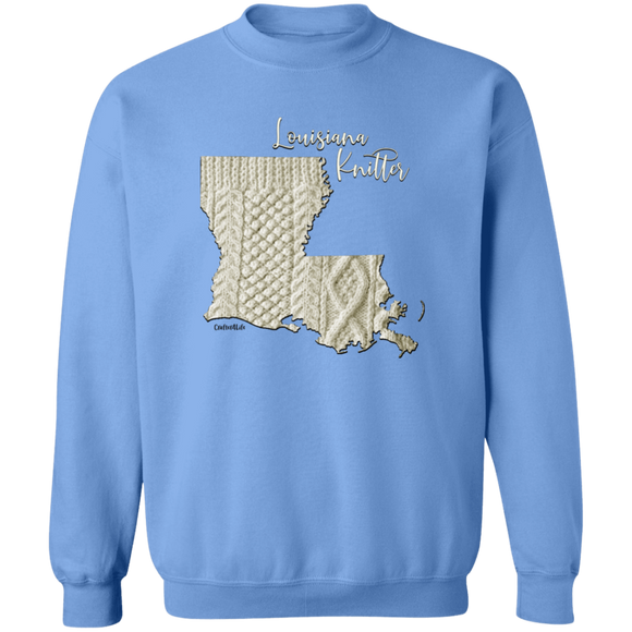 Louisiana Knitter Crewneck Pullover Sweatshirt