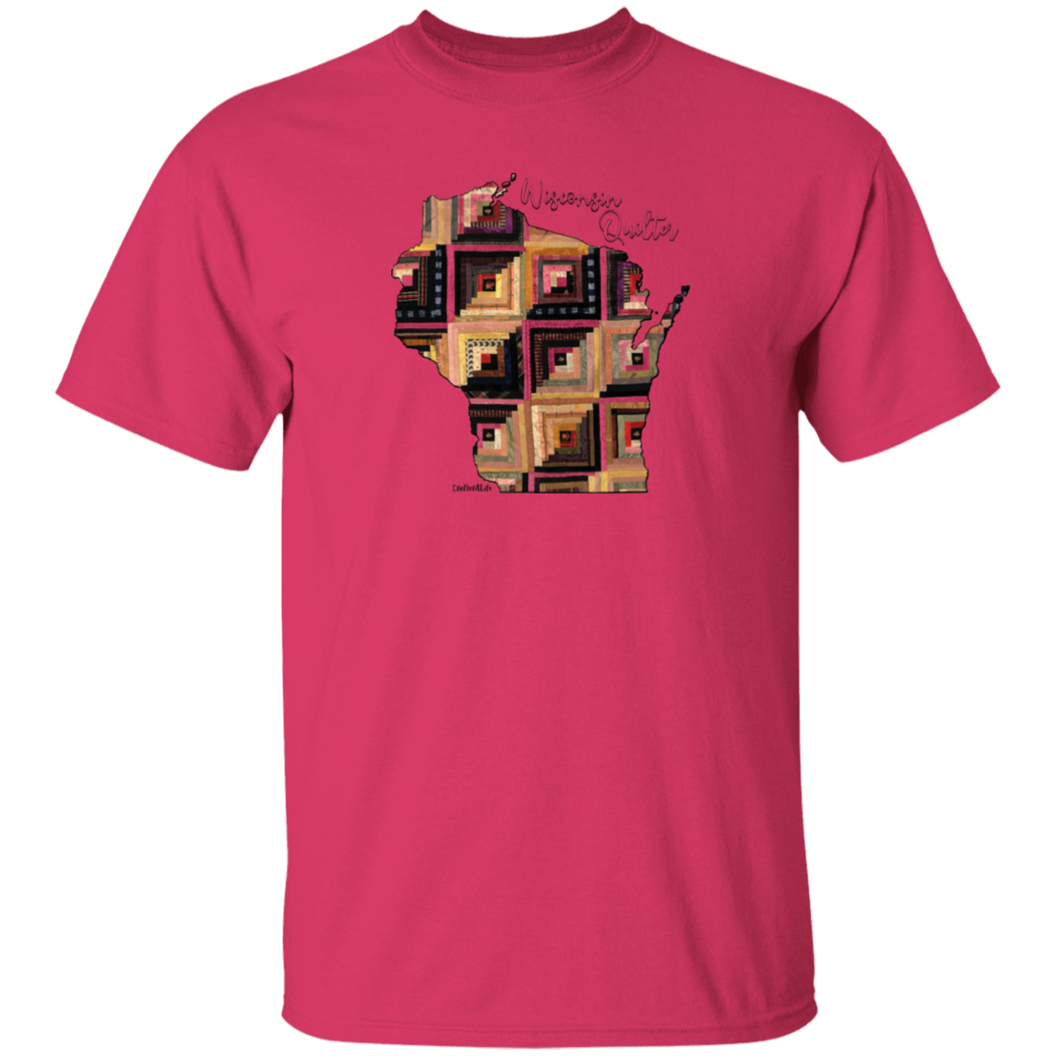 Wisconsin Quilter T-Shirt, Gift for Quilting Friends and Family