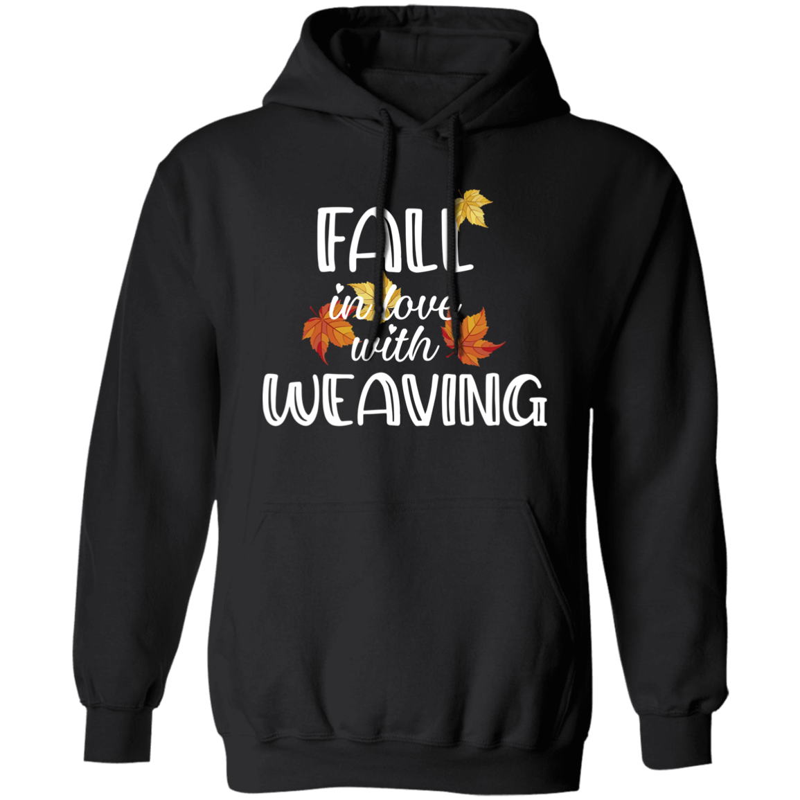 Fall in Love with Weaving Pullover Hoodie
