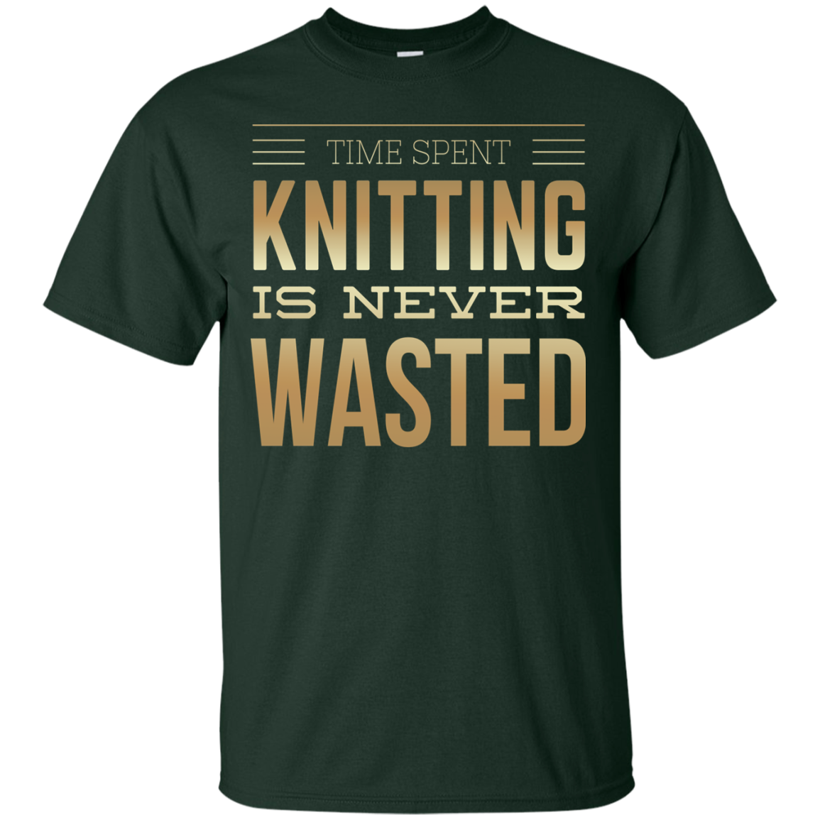 Time Spent Knitting Custom Ultra Cotton T-Shirt - Crafter4Life - 3
