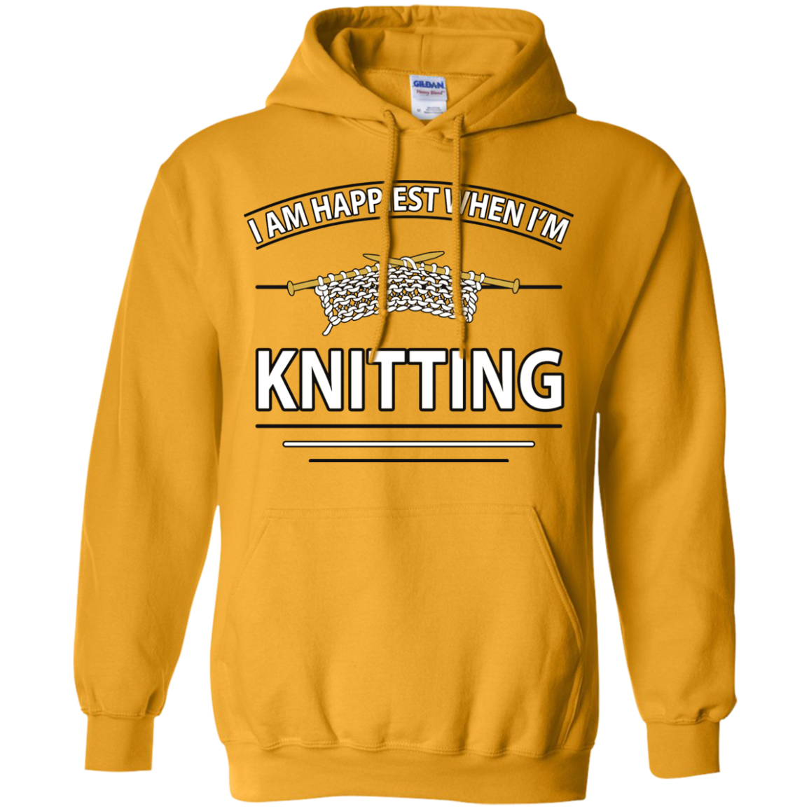 I Am Happiest When I'm Knitting Pullover Hoodies - Crafter4Life - 5