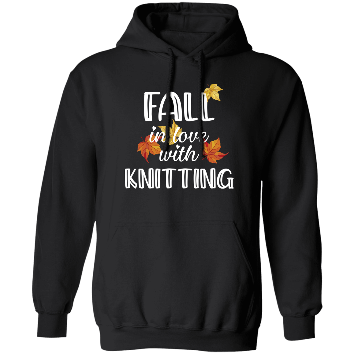 Fall in Love with Knitting Pullover Hoodie