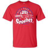 Time to Crochet Custom Ultra Cotton T-Shirt - Crafter4Life - 10