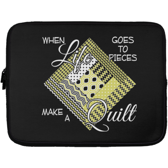 Make a Quilt (yellow) Laptop Sleeves