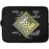 Make a Quilt (yellow) Laptop Sleeves