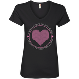 Piece of My Heart (Knit) Ladies V-Neck T-Shirt
