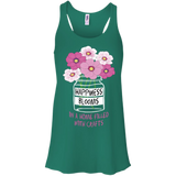Happiness Blooms with Crafts Bella+Canvas Juniors Flowy Racerback Tank - Crafter4Life - 3