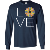 LOVE Quilting (Fall Colors) Long Sleeve Ultra Cotton T-Shirt - Crafter4Life - 10