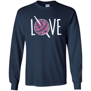 Crochet LOVE LS Ultra Cotton T-Shirt