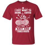 Coffee-Knit-Nap Custom Ultra Cotton T-Shirt - Crafter4Life - 5
