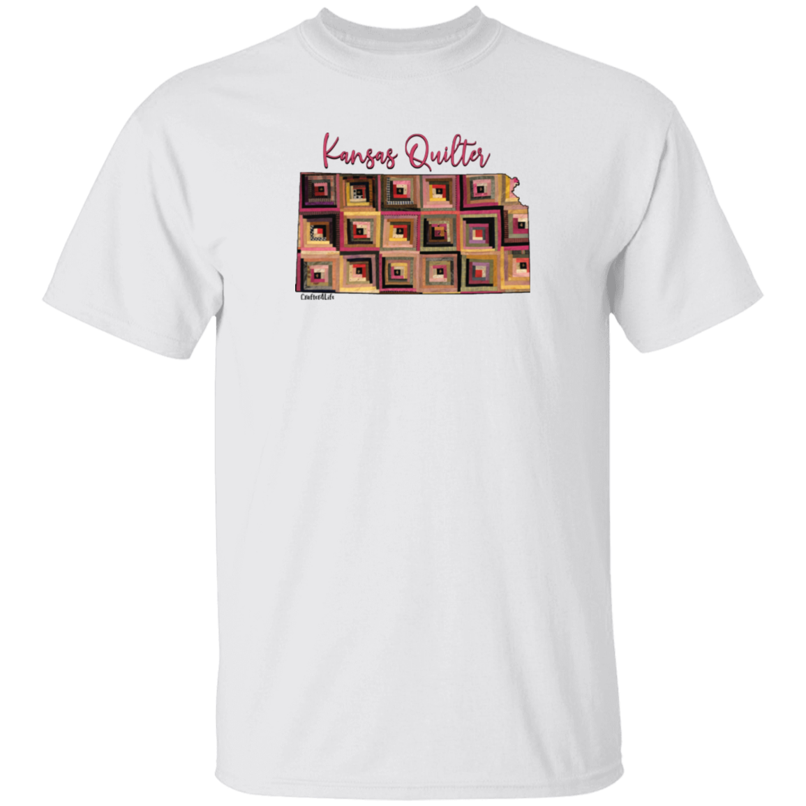 Kansas Quilter T-Shirt, Gift for Quilting Friends and Family