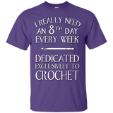 8th Day Crochet Custom Ultra Cotton T-Shirt - Crafter4Life - 11